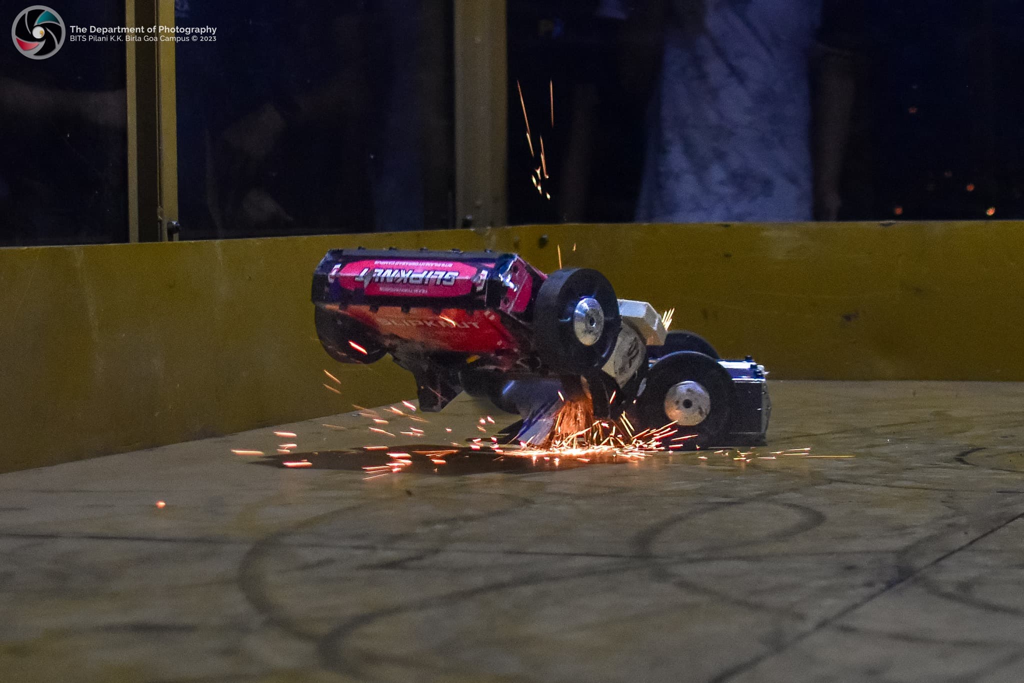 Looking up at the skyscrapers in Toronto, Canada's financial district. Corner of a building with golden ceiling lights.